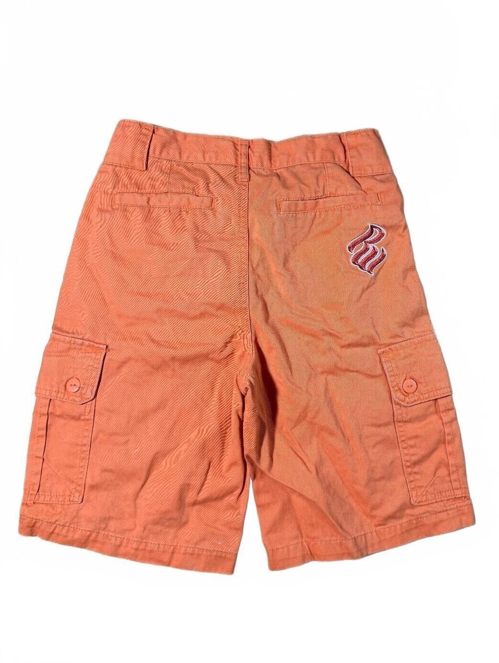 Y2K Rocawear Boys' Size 12 28" Waist Orange Cargo Shorts
